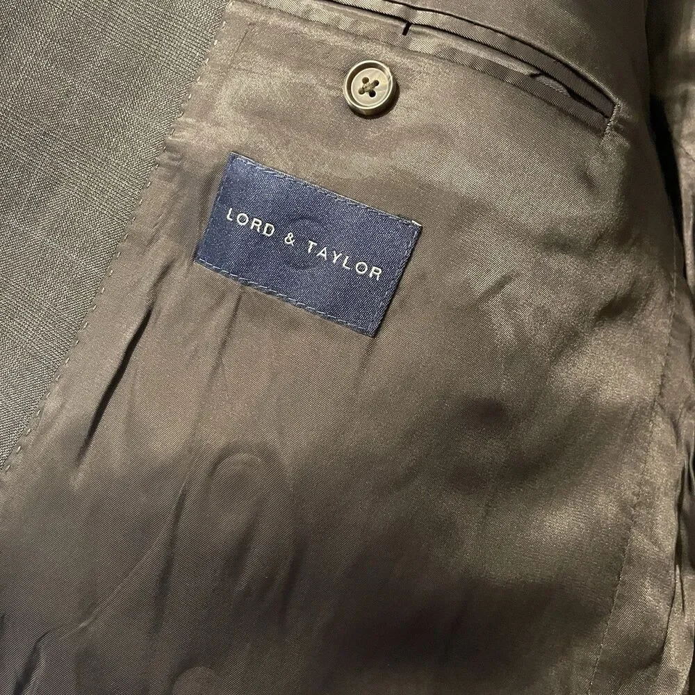 Lauren Ralph Lauren Lord And Taylor Mens Size 48R Blazer Gray